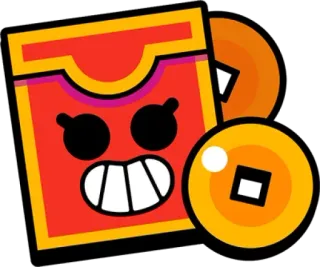 😁 sticker, red envelope, coins, Chinese New Year, money, fortune telegram sticker