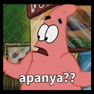🤔 Patrick Star SpongeBob SquarePants apanya?? Patryk Rozgwiazda, SpongeBob Kanciastoporty, kreskówka, mem telegram sticker