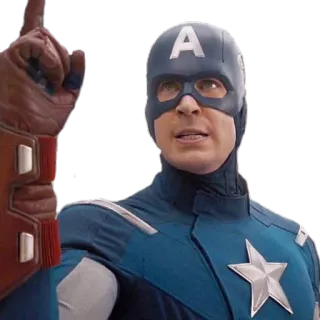 🤫 Captain America super-héros, marvel, comics, avengers, personnage, film telegram sticker