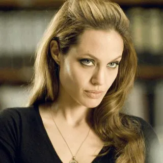 🥀 Angelina Jolie Schauspielerin, Promi, Porträt, Frau, Filmstar whatsapp sticker