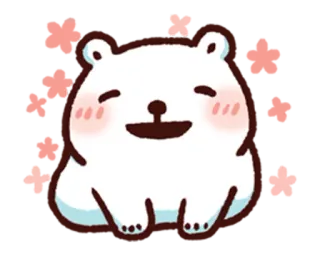 🌸 곰, 귀여운, 만화, 동물, 카와이 telegram sticker