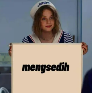 🔭 mengsedih sad, meme, expression, Indonesian, robin buckley telegram sticker