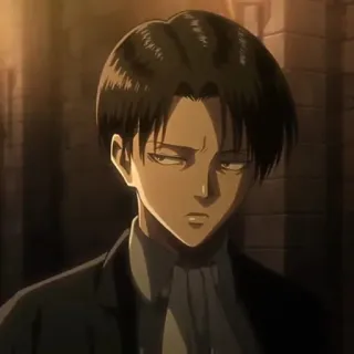 ✨ Levi Ackerman Attack on Titan Anime, Attack on Titan, Levi, Levi Ackerman, Karakter, Manga telegram sticker
