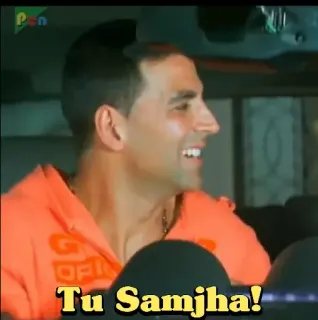 ❓ Tu Samjha! Bollywood, India, Akshay Kumar, Meme, Lucu, Reaksi whatsapp sticker