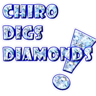 💎 CHIRO DIGS DIAMONDS Diamanten, Chiropraktiker, Schmuck, Luxus telegram sticker