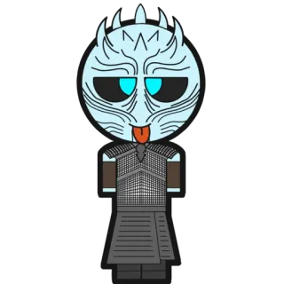 😛 Night King Game of Thrones Roi de la Nuit, Game of Thrones, Hiver, Fantaisie, Autocollant, Série TV whatsapp sticker