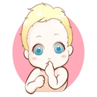 😶 Baby, süß, Sticker, Säugling, Cartoon whatsapp sticker