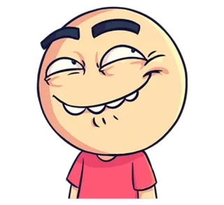😄 desenho animado, personagem, meme, expressão, rosto telegram sticker