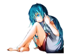 🖕 anime, chica, dedo corazón telegram sticker