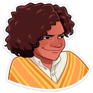 😐 Camilo Madrigal Encanto คามิโล, Encanto, ตัวละคร, การ์ตูน, ดิสนีย์, ยิ้ม telegram sticker
