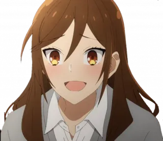 😃 anime, menina, sorrindo, desenho animado, feliz telegram sticker