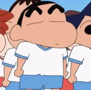 😌 Shin-chan Crayon Shin-chan Shin-chan, Crayon Shin-chan, Anime, Dessin animé, Enfant, Mignon telegram sticker