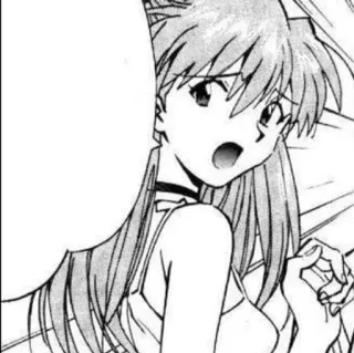 👾 Asuka Langley Sohryu Neon Genesis Evangelion anime, manga, girl, teenager, Asuka Langley, Evangelion telegram sticker