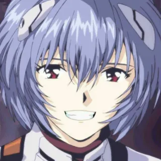 📓 Rei Ayanami Neon Genesis Evangelion Anime, Manga, Charakter, Rei Ayanami, Evangelion whatsapp sticker