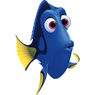 🐠 Dory Finding Nemo рыба, голубой хирург, океан, море, мультфильм, анимированный telegram sticker