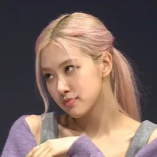 🌟 Rosé kpop, chanteuse, femme, rose, blackpink telegram sticker