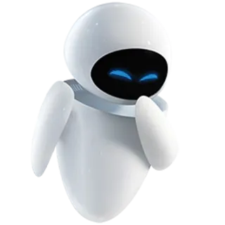 😊 EVE WALL-E робот, мультфильм, анимация, научная фантастика, космос telegram sticker