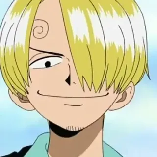 😏 Sanji One Piece anime, one piece, sanji, cartoon telegram sticker