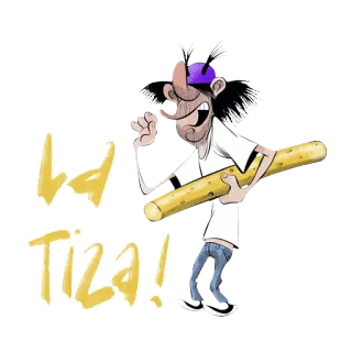 💪 La tiza! desenho animado, desenho, arte, boneco palito telegram sticker