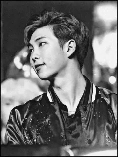 🗝 RM kpop, música, cantante, RM, BTS, retrato, celebridad whatsapp sticker