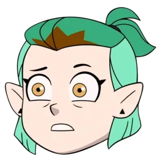 🤔 Amity Blight The Owl House hoạt hình, phù thủy, nhân vật, cú mèo, tai họa telegram sticker