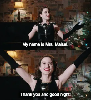 Mrs. Maisel telegram stickers