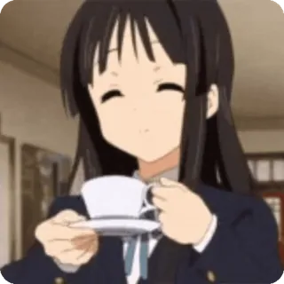 💀 Mio Akiyama K-On! whatsapp sticker