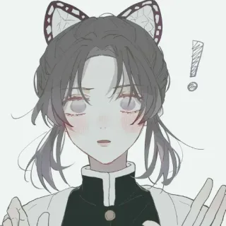 🦋 Shinobu Kocho Demon Slayer Anime, Demon Slayer, Shinobu Kocho, Borboleta, Mangá whatsapp sticker
