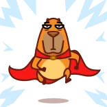 🏃‍♂️ Desenho animado, Cachorro, Super-herói, Capa, Animal telegram sticker