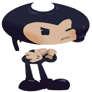 😒 Bendy Kreskówka, Postać, Bendy, Atrament, Rysunek telegram sticker