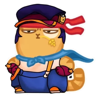 😑 cat, cartoon, character, sticker telegram sticker