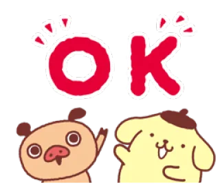 👌 OK animal, cute, cartoon, ok telegram sticker