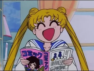 😂 Sailor Moon コミック ハット Anime, Manga, Giapponese, Kawaii, Carino, Fumetto telegram sticker