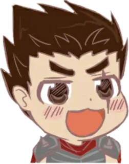 😃 Мультфильм, Персонаж, Эмодзи, Чиби, Цифровое искусство telegram sticker