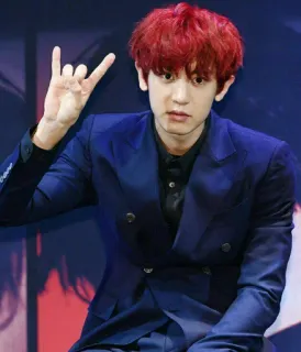 🌙 kpop, idol, coreano, homem, cantor, exo, chan-yeol telegram sticker