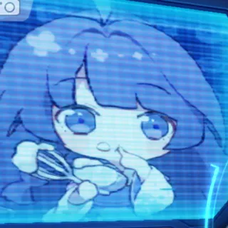 🤭 mignon, chibi, animé, kawaii, art numérique whatsapp sticker