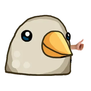 🐦 bird, thumbs up, approval, cute telegram sticker