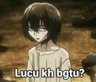 😭 Lucu kh bgtu? meme, funny, anime whatsapp sticker