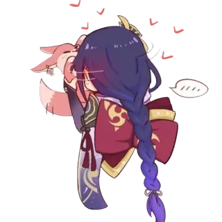 💕 Raiden Shogun Genshin Impact Anime, Chibi, Imut, Genshin Impact, Raiden Shogun telegram sticker