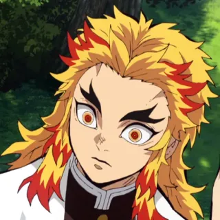 🏮 Kyojuro Rengoku Demon Slayer Anime, Personnage, Rengoku, Demon Slayer, Feu whatsapp sticker