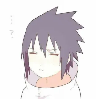 🀄️ Sasuke Naruto Аниме, Учиха, Ниндзя, Смущенный, Манга telegram sticker