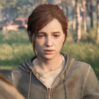🪶 Ellie Williams The Last of Us видеоигра, персонаж, девушка, зомби, апокалипсис telegram sticker