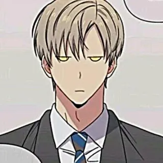 🧸 Аниме, Манга, Манхва, Персонаж, Портрет, Мужчина, Серьезный telegram sticker