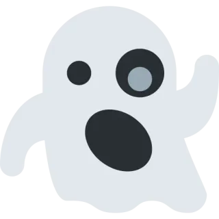 👻 ghost, emoji, spooky, halloween telegram sticker
