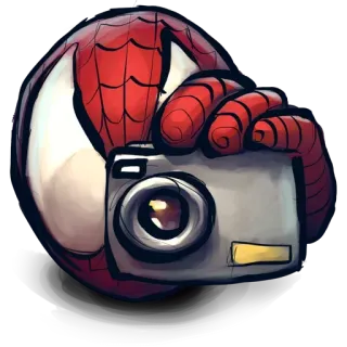 🕷️ Spider-Man spider-man, marvel, superhero, camera, photography, comic book telegram sticker
