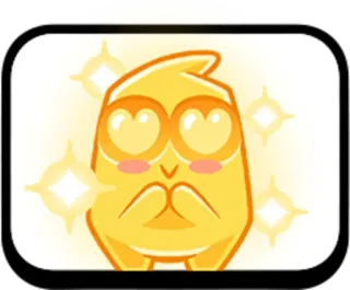 🥰 золото, любовь, милый, блестки, эмодзи telegram sticker
