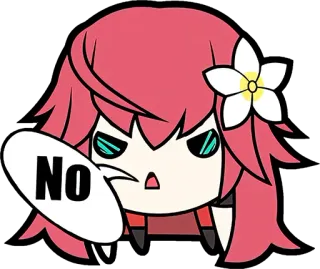 🙅‍♂️ No odrzucenie, niezgoda, negatywny, kreskówka, nie telegram sticker