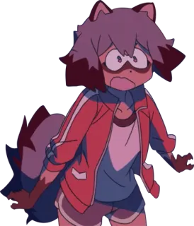 😱 Michiru Kagemori BNA Anime, Tanuki, BNA, Michiru Kagemori, Humanimal whatsapp sticker