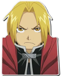 😕 Edward Elric Fullmetal Alchemist อนิเมะ, มังงะ, แขนกลคนแปรธาตุ, เอ็ดเวิร์ด เอลริค, การ์ตูน, ตัวละคร, แฟนตาซี telegram sticker