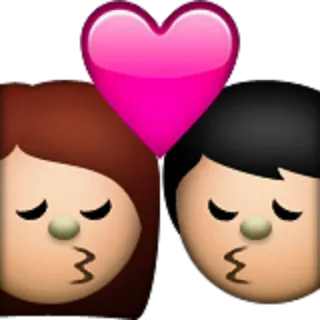💏 поцелуй, любовь, эмодзи, сердце, пара, романтика telegram sticker